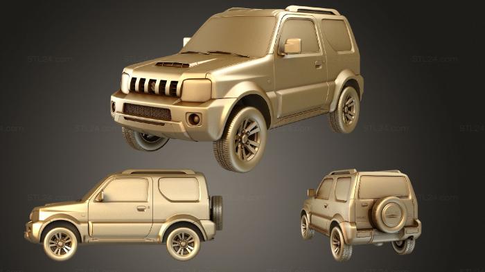 Автомобили и транспорт (Suzuki Jimny 2013, CARS_3527) 3D модель для ЧПУ станка